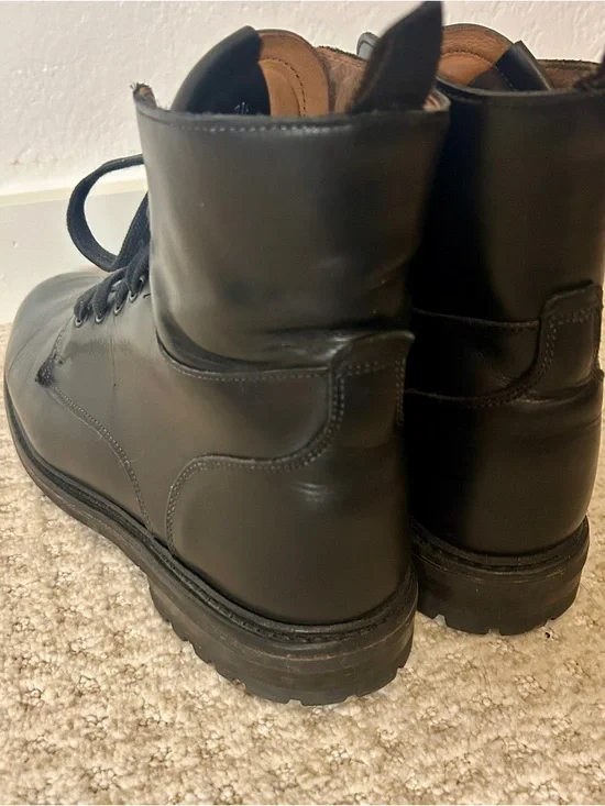 Allen Edmonds Chapman Men's Black Leather Lace-Up Combat Boot 10.5 - Picture 4 of 8